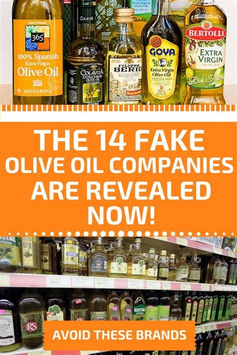 are there fake olive oils of major brands
